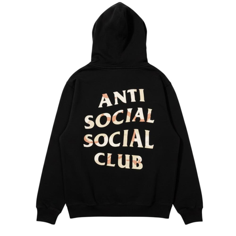 Anti Social Social Club Desert Camo Logo Storm Black Small Hoodie Casual ASSC